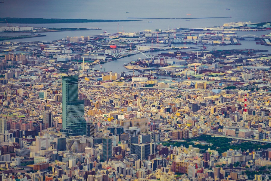 大阪の街並み